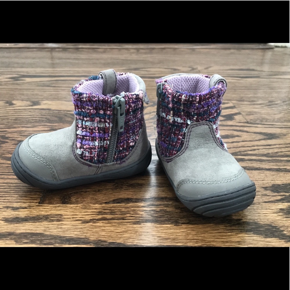 Surprise by Stride Rite Grey Infant Boots